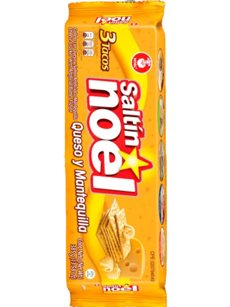 Galleta Saltín Noel Queijo e Manteiga 385g